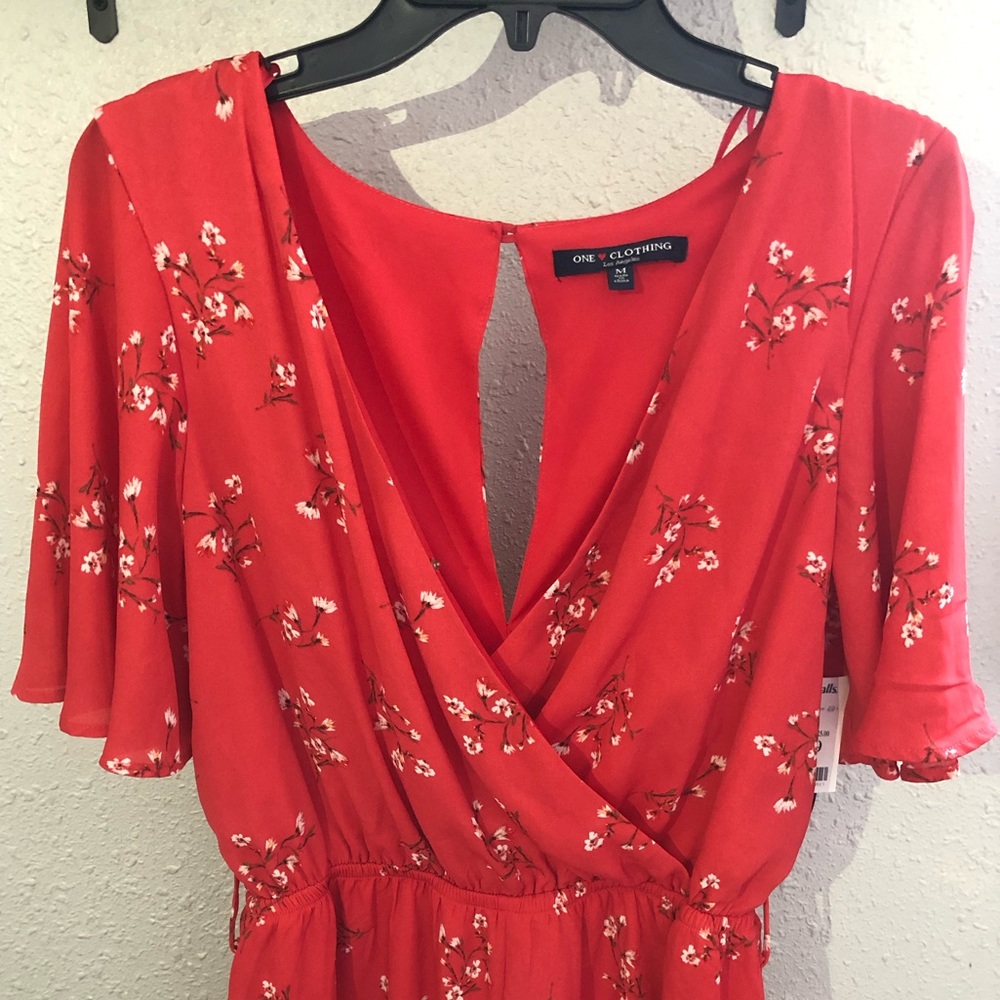 Flower design romper
